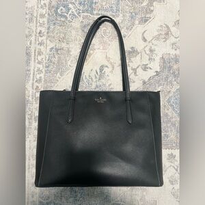 Kate Spade Black Leather Tote Bag
